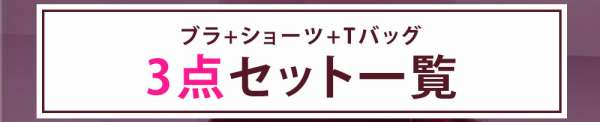 ブラ＆ショーツセット：3点セット