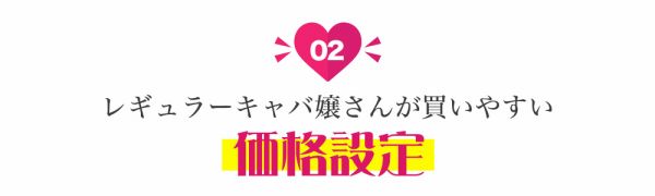 買いやすい価格設定