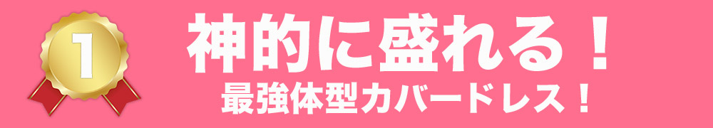 神的に盛れる!最強体型カバードレスの見出し