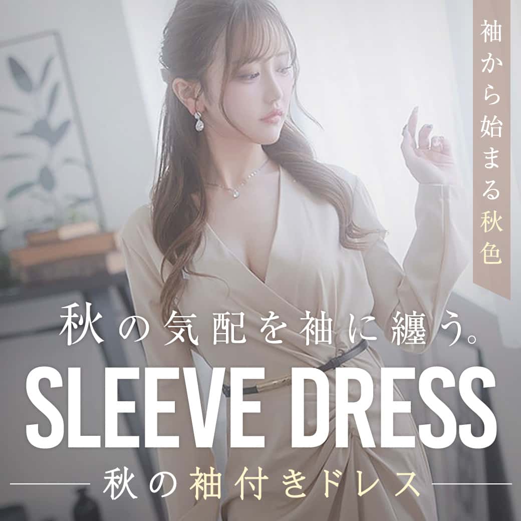 袖付きドレス