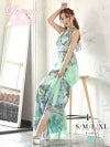 ホルターネックシアー花柄ロングドレス【Ryuyu/リューユ】