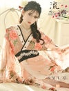 豪華ビジューシェルピンク花魁和柄ドレス 加賀美早紀 着用キャバクラドレス【流遊/りゅうゆう】