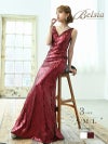 【Belsia】贅沢スパンコールVネックキャバドレス 加賀美早紀 着用ドレス マーメイドラインバックシャンロングドレス【ベルシア】
