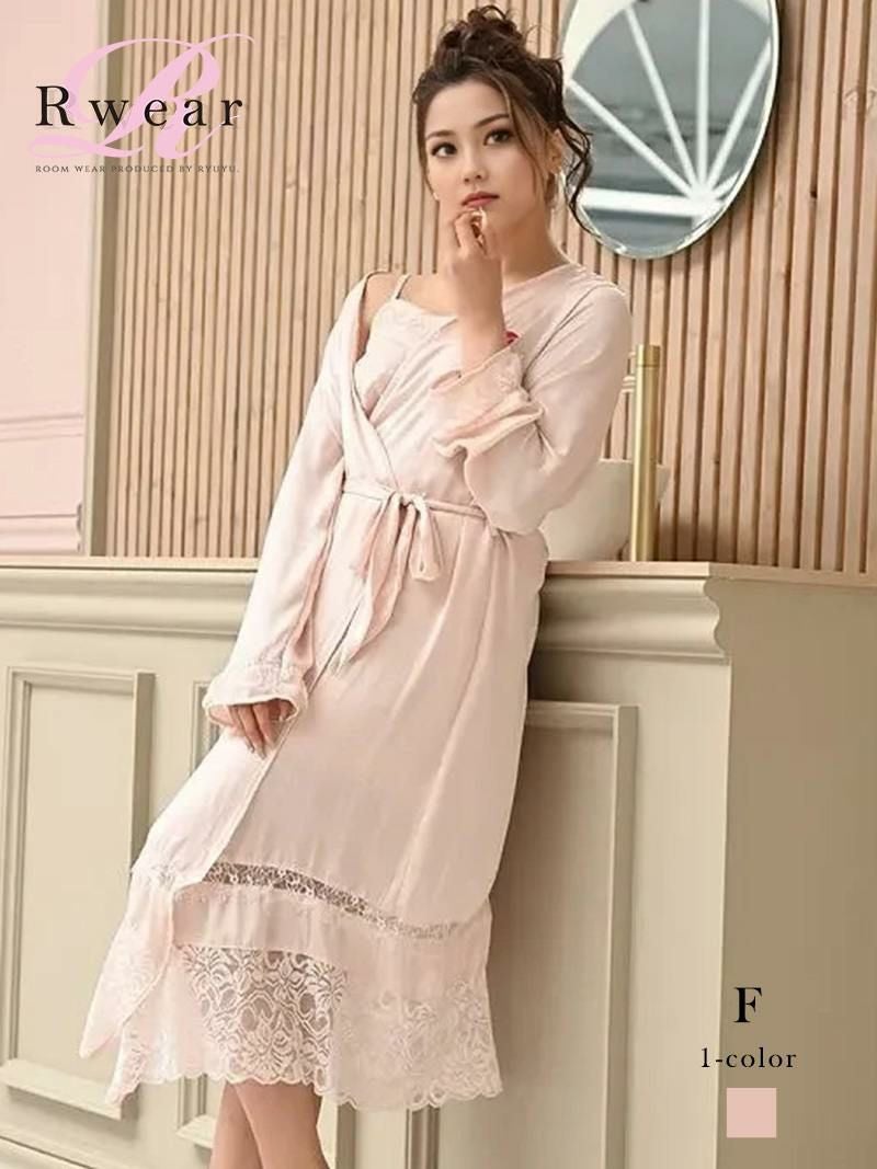 リップモチーフガウン×キャミ×ショートパンツ3点セット ルームウェア【Rwear】