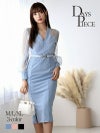 シアー袖カシュクールワンカラーキャバワンピース 【DAYS PIECE/デイズピース】