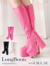 フェイクレザー厚底ロングブーツ【Ryuyu/リューユ】