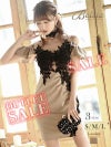 【訳ありアウトレット】肩魅せセクシー美ラインキャバクラミニドレス【Belsia】