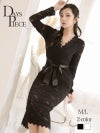 レース柄あったかニットロングワンピース KANO 着用 韓国風ワンピース【DAYS PIECE】