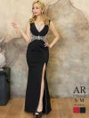 【Angel R/エンジェルアール】キラキラビジューが豪華スリット入り美脚ロングドレス