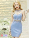 【Angel R/エンジェルアール】谷間見せ高級装飾タイトミニキャバドレス